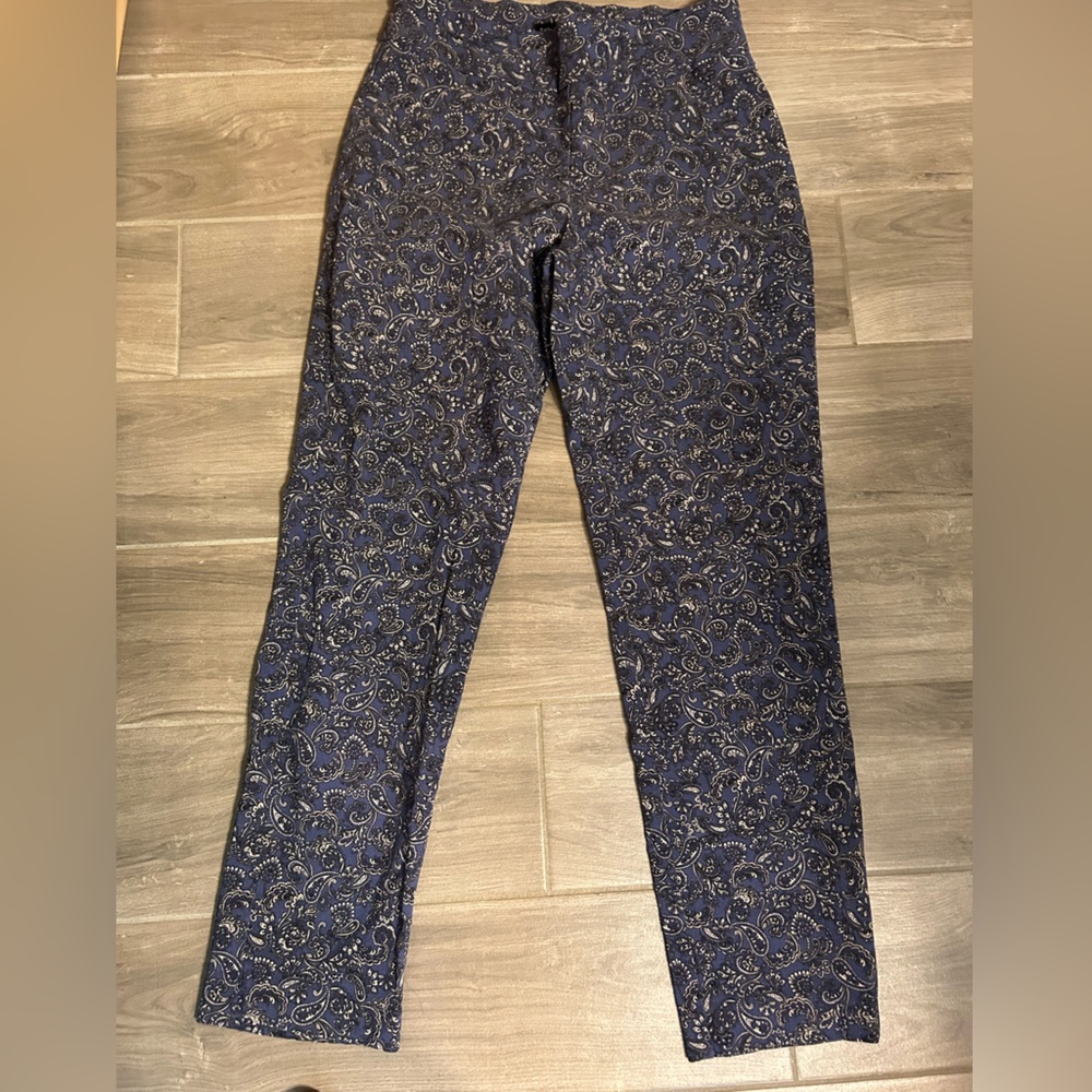 Counterparts Blue and Gold Skinny Pants Sz 8